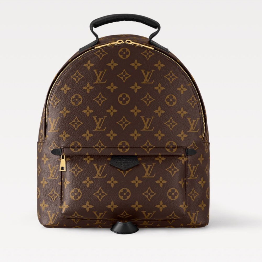 AUTHENTIC Louis Vuitton Brown Monogram Backpack- Palm Springs- MM